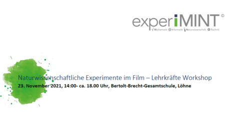 Lehrkräfte-Workshop - Naturwissenschaftliche Experimente im Film